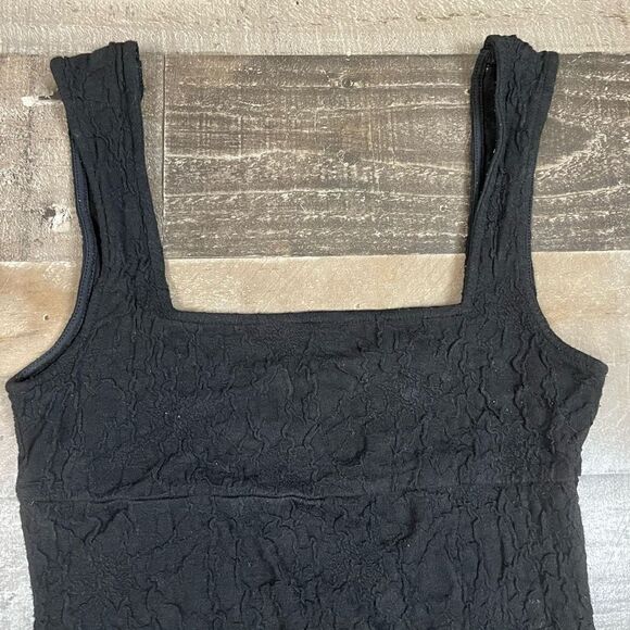 Free People Women’s Size Small Beach Short and Sweet Mini Dress Black Sleeveless - Picture 2 of 6